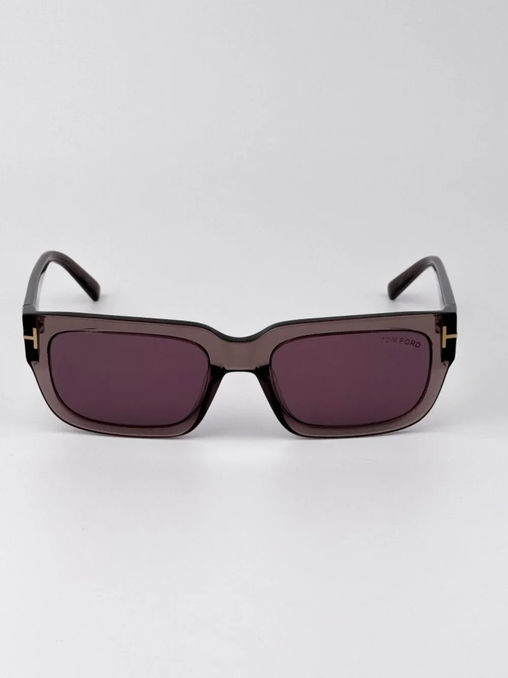 Tom Ford EZRA Men’s Sunglasses Brown Bordeaux Mirror Rectangle FT1075/S 45U